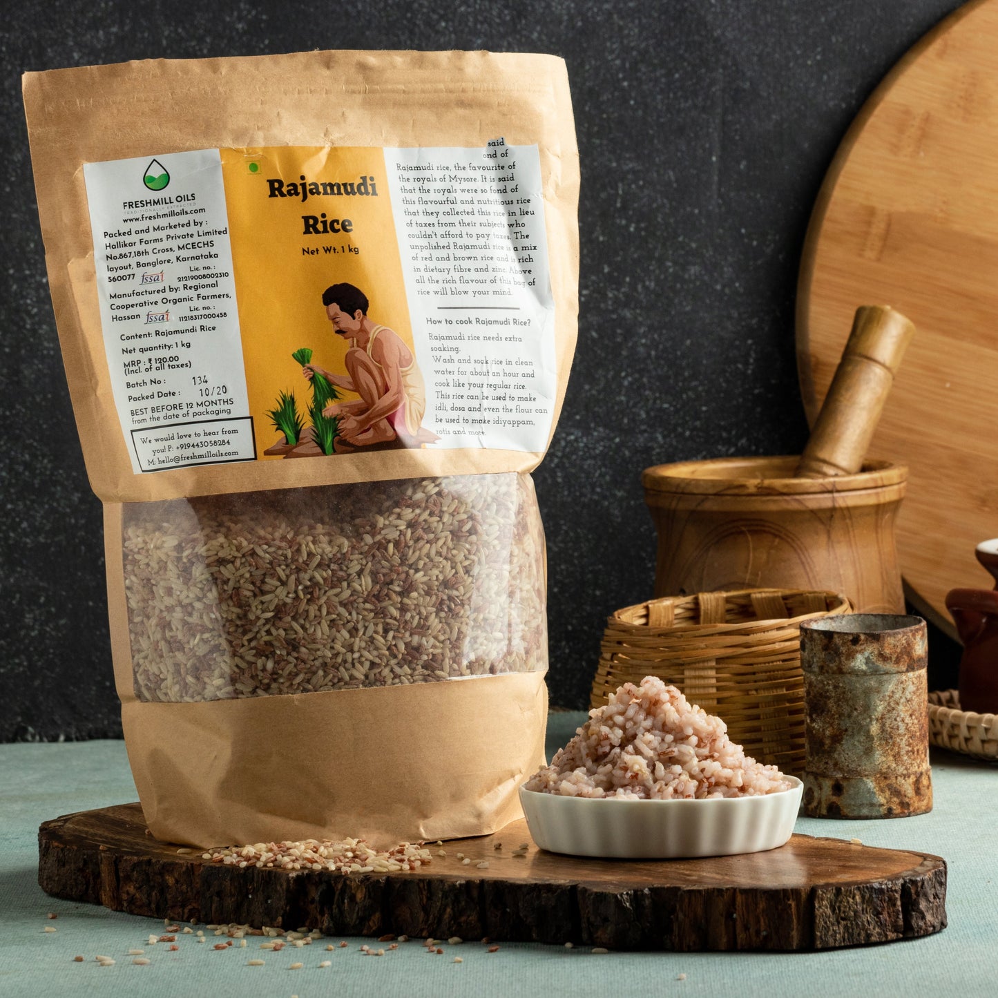 Organic Rajamudi Rice
