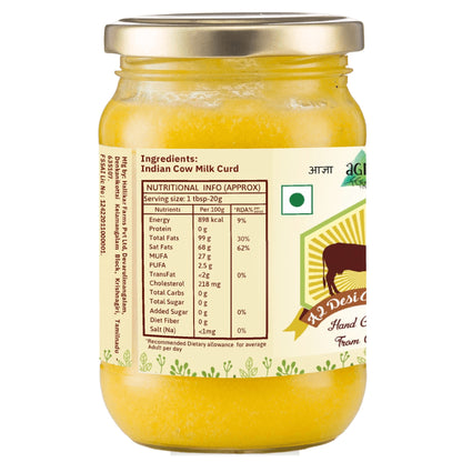 Agna A2 Desi Cow Ghee - Hand Churned from Curd