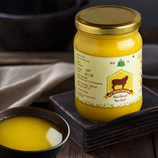 Agna A2 Desi Cow Ghee - Hand Churned from Curd