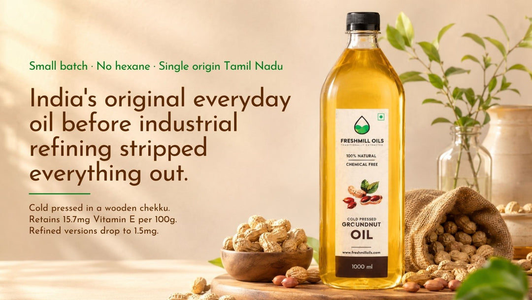 Cold Pressed Groundnut Oil banner