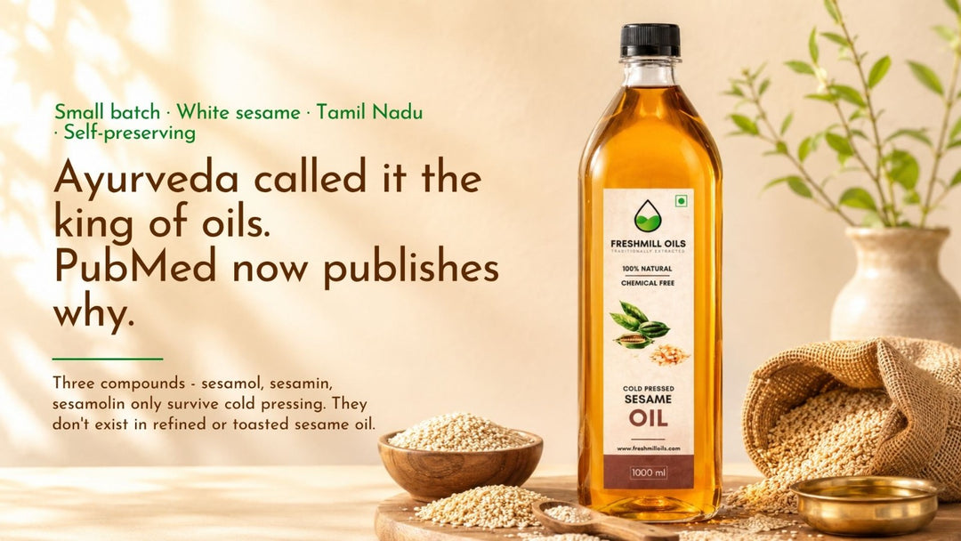 Cold Pressed Sesame Oil banner