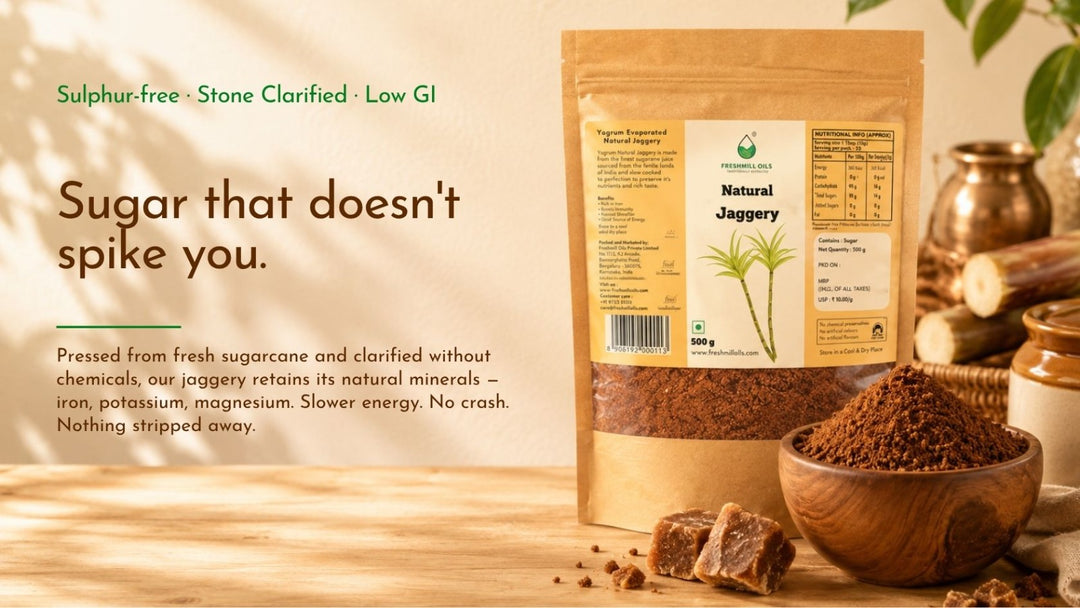 Natural Jaggery (Unrefined cane sugar) banner