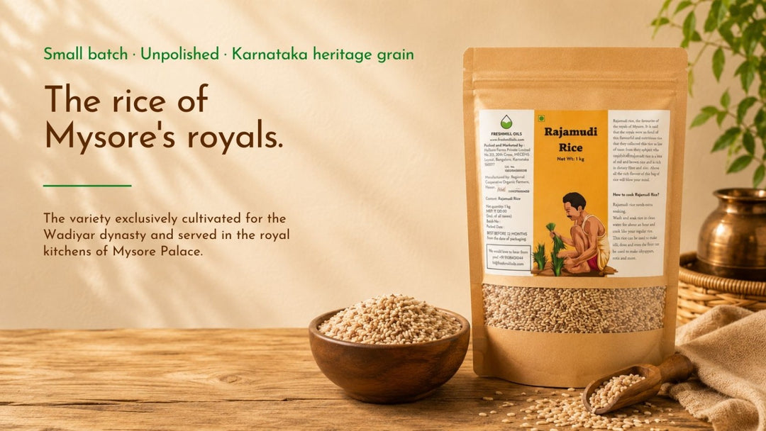 Organic Rajamudi Rice banner
