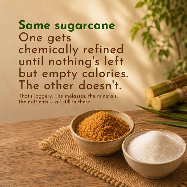 Natural Jaggery (Unrefined cane sugar) benefit 4