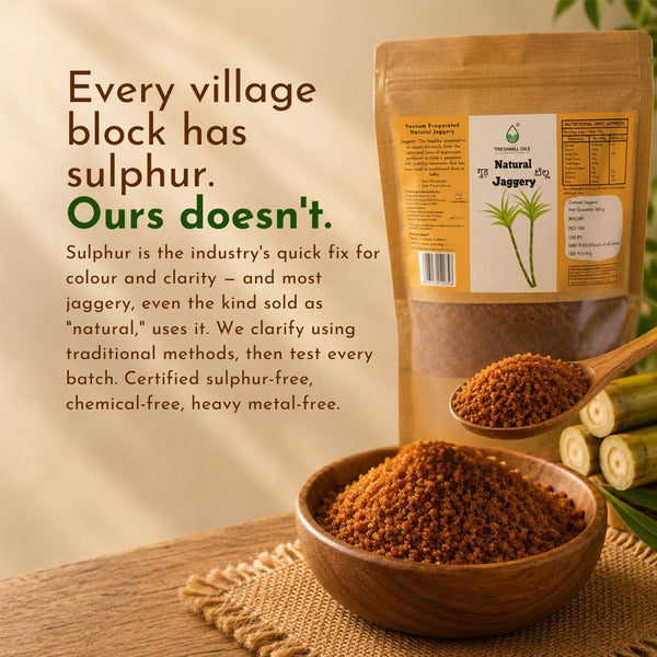 Natural Jaggery (Unrefined cane sugar) benefit 5