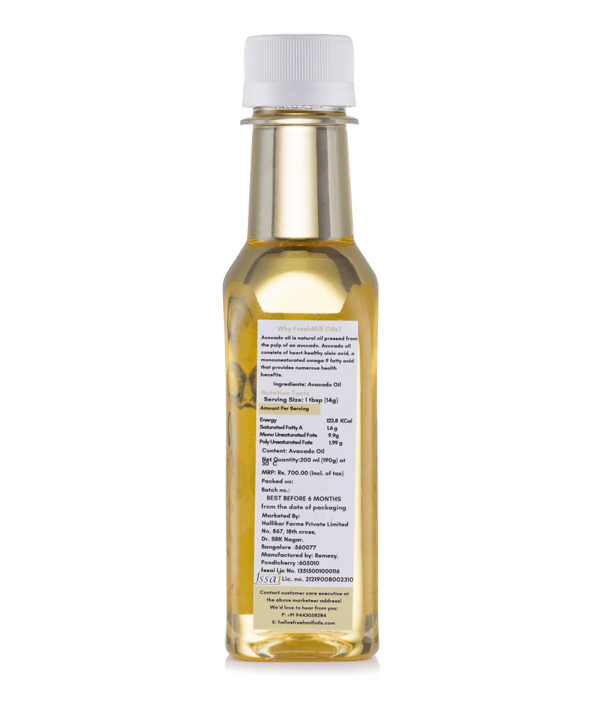 Cold Pressed Avocado Oil 200ml