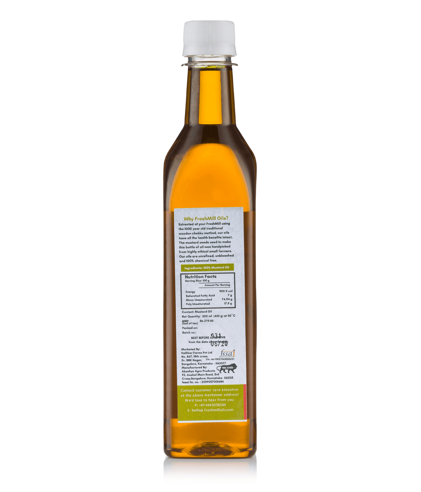 Cold Pressed Mustard Oil