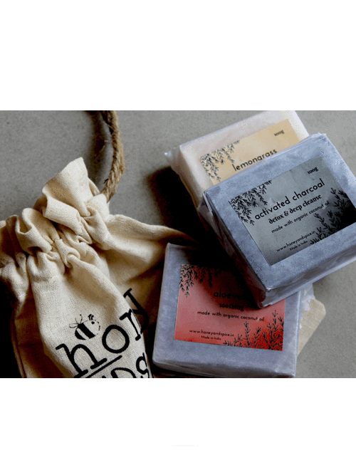 Coconut oil soap bars - pack of 3