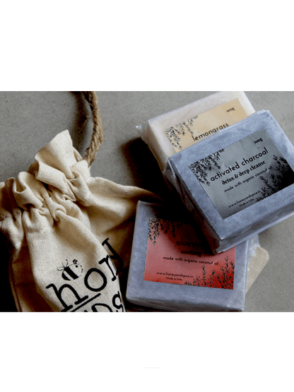 Coconut oil soap bars - pack of 3