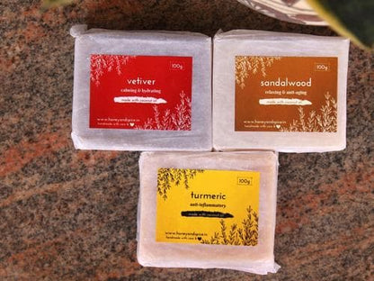 Coconut oil soap bars - pack of 3