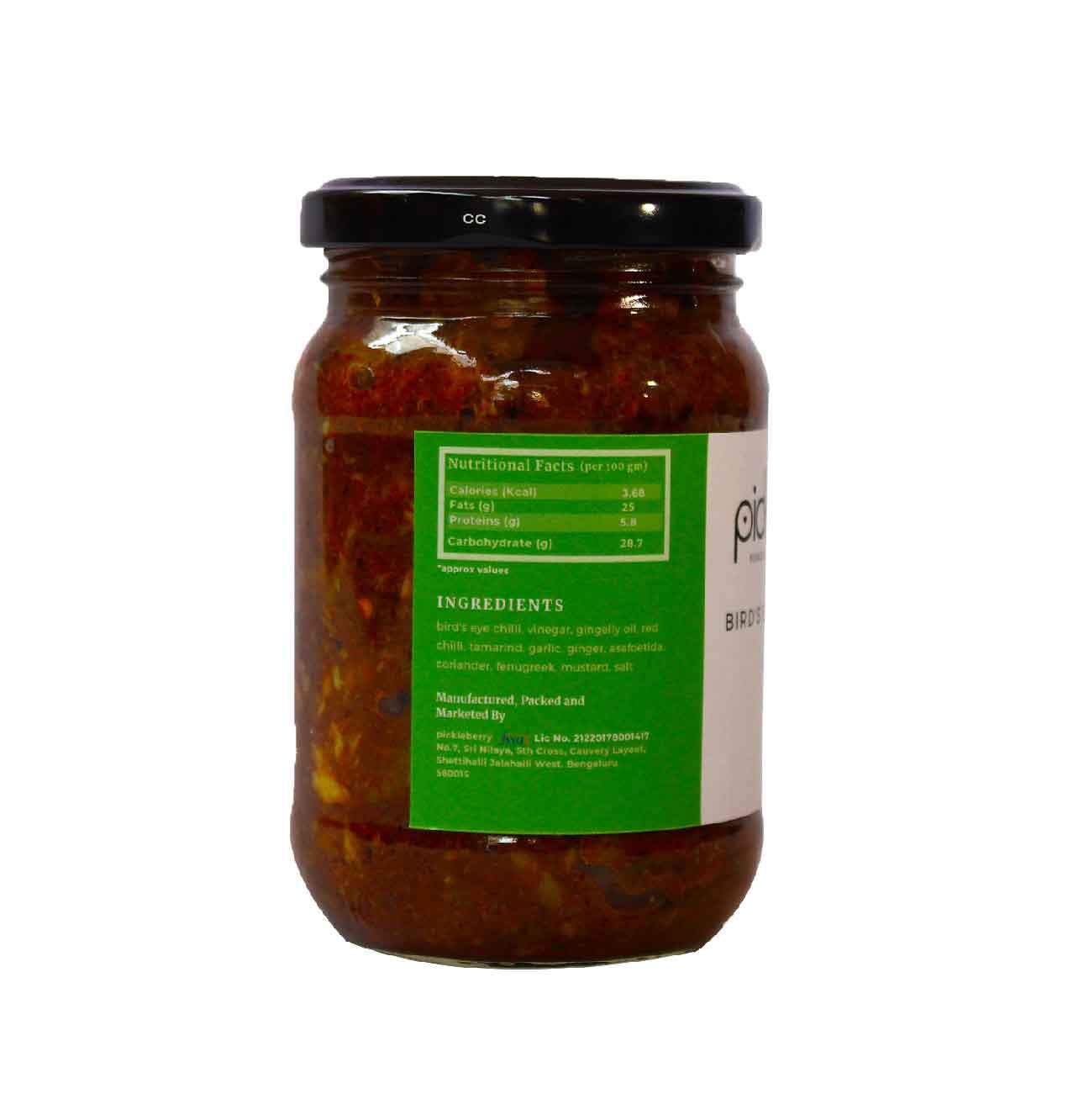 Pickleberry Homemade Bird's Eye Chilli Pickle