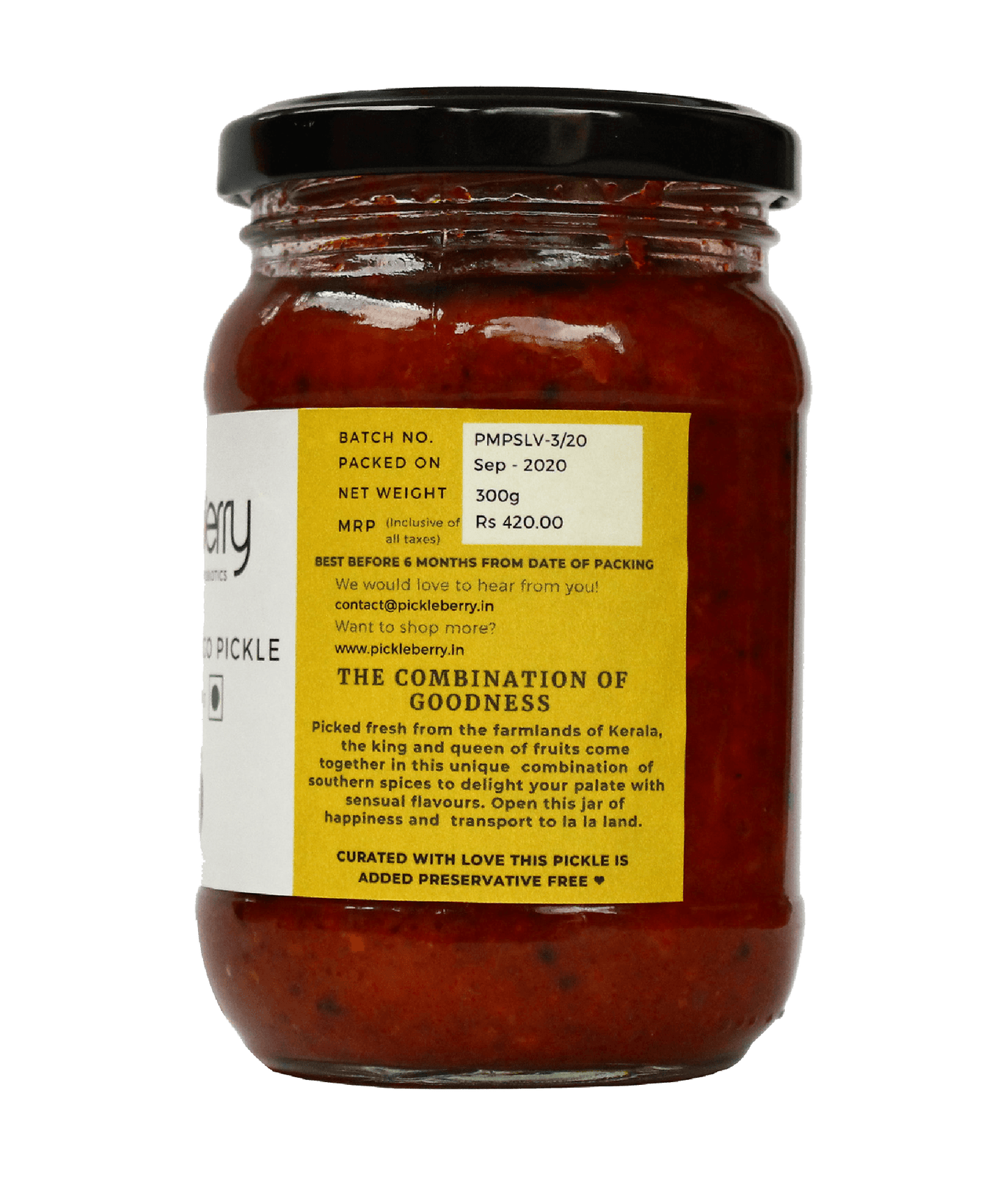 Pickleberry Homemade Pineapple & Mango Pickle