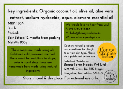 Coconut oil soap bars - pack of 3